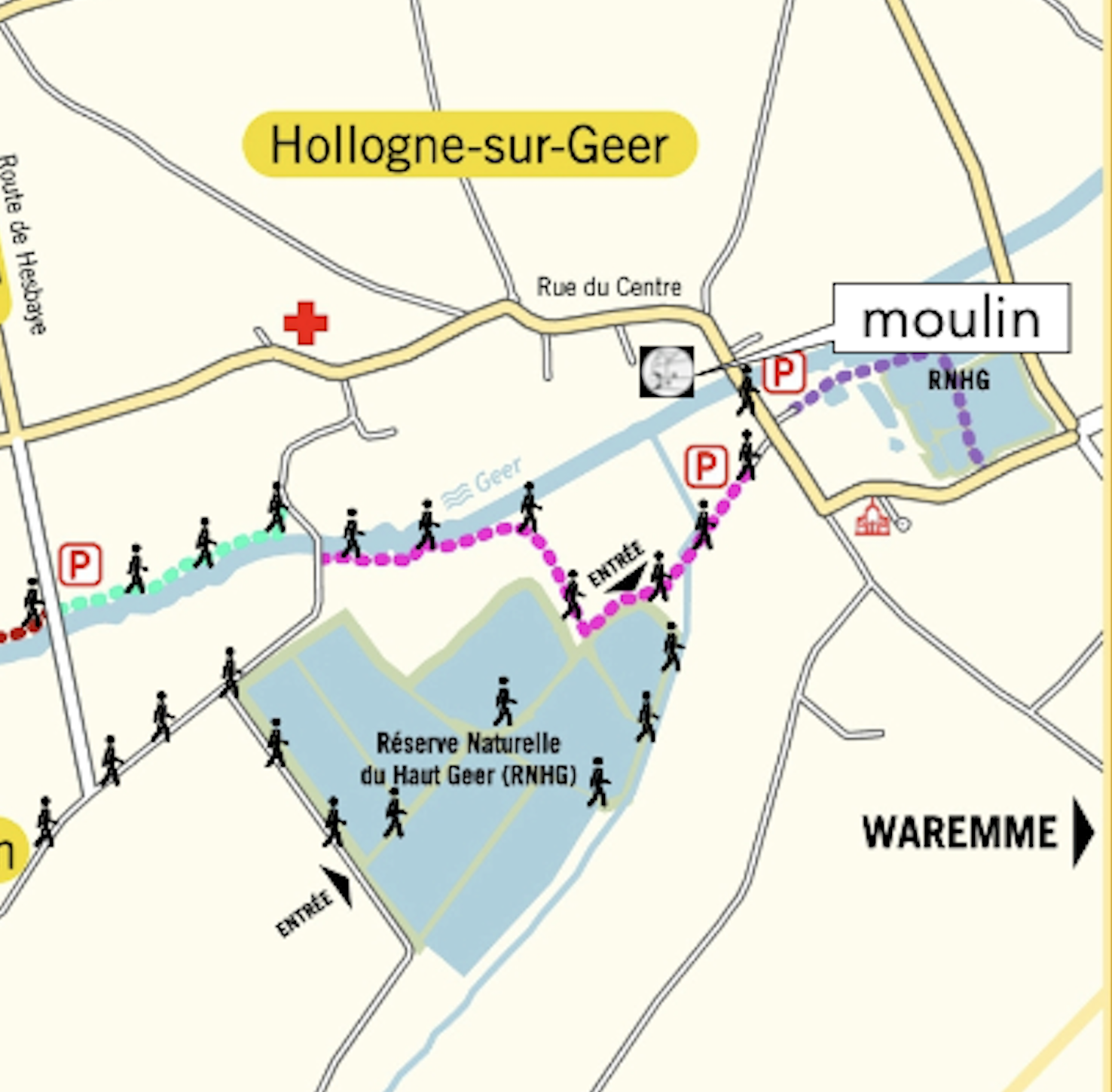 Carte promenade du Geer-zoom
